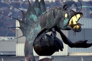 plymouth prawn leviathan sculpture