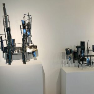 Photograph of Fenestre and Square. Abstract sculpture by Brian Fell.