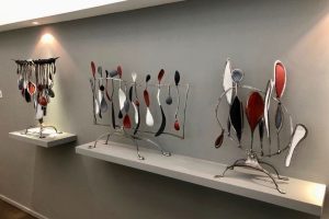 Photograph of Spread Eagle, Widescreen and Orbit. Abstract sculpture by Brian Fell