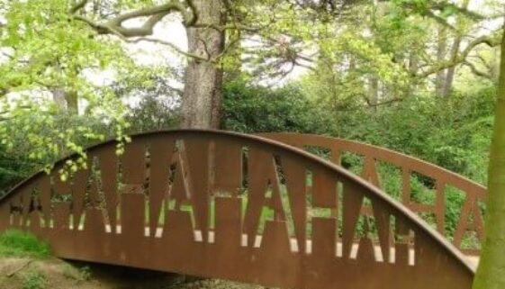 Photograph of the Ha Ha bridge at Yorkshire Sculpture Park made by artist Brian Fell